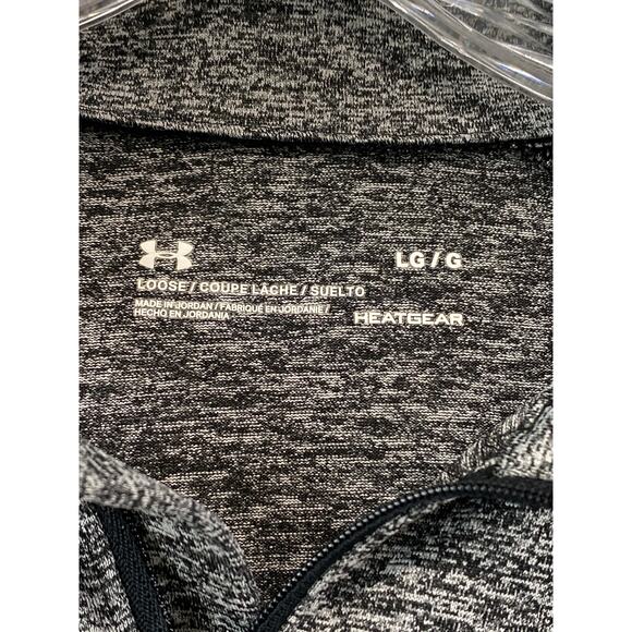 Under Armour Loose Fit Heatgear Quarter Zip Womens Size L Gray Gorpcore Running - Picture 4 of 9